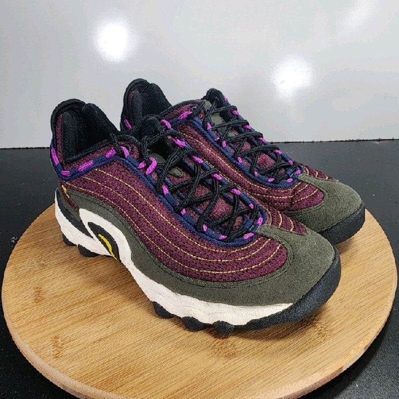 Nike ACG Air Skarn Sz 5.5 Youth=6.5Womens 009140 Green Purple Hiking Sneakers