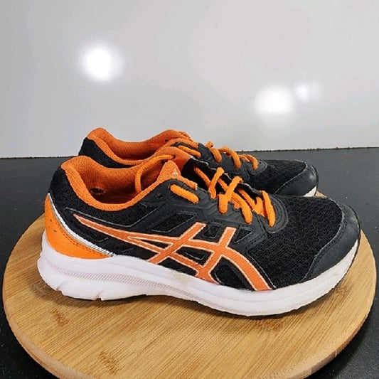 ASICS Jolt 3 Low Sz 5 Womens 009286 Black Orange Running Athletic Sneakers Shoes