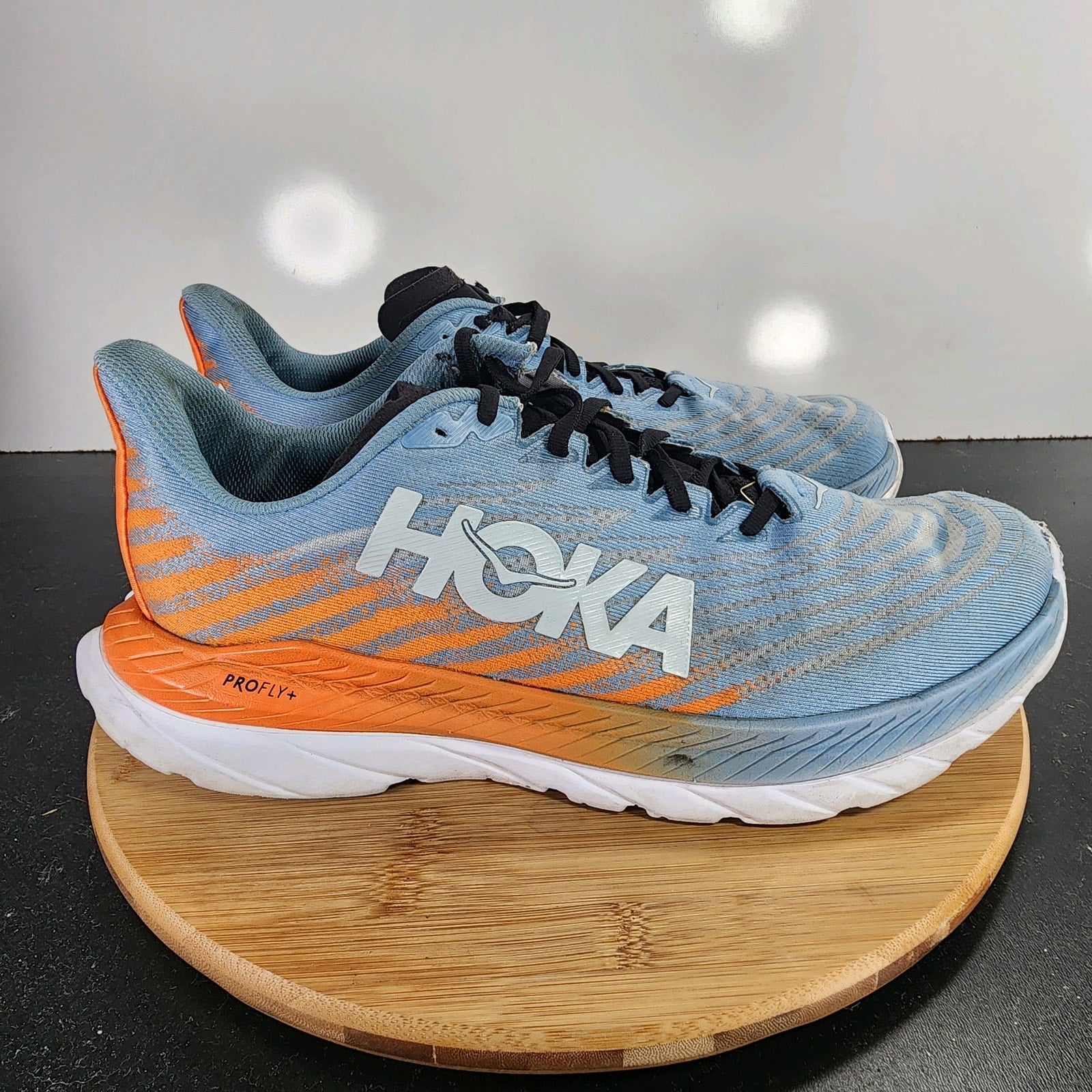 Hoka One One Mach 5 Sz 11.5 Mens 009533 Blue Mesh Running Athletic Sneakers