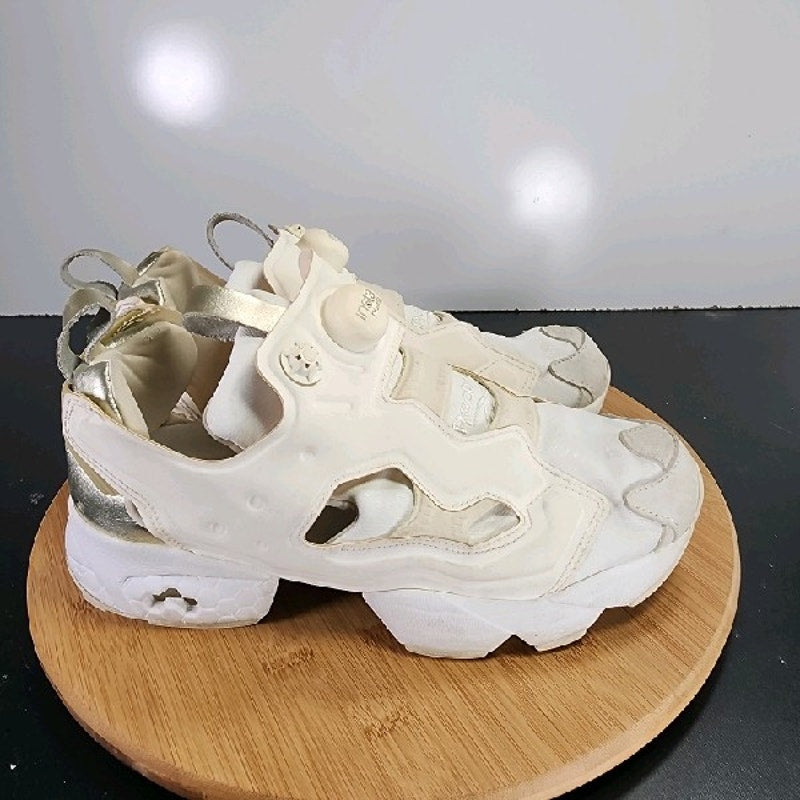 Reebok Instapump Fury Classic Low Sz 8Womens 009019 White Running Sneakers Shoes