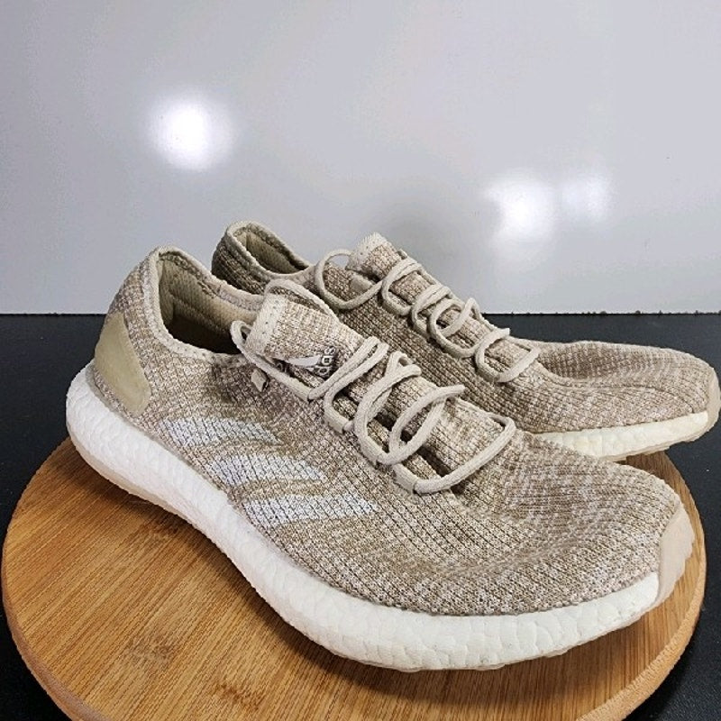 adidas PureBoost Low Sz 12 Mens 009256 Clear Brown Running Athletic Sneakers