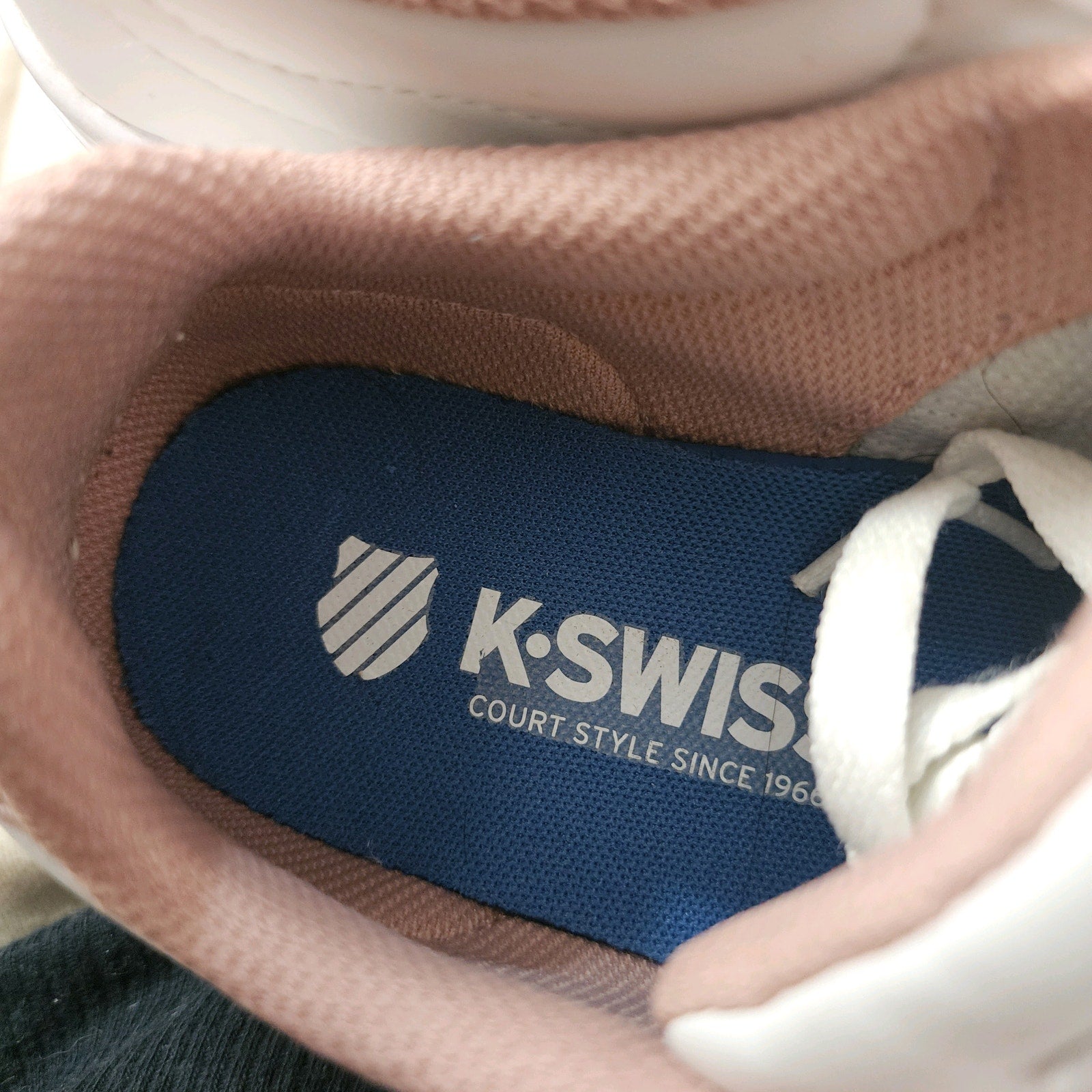 Women's K-Swiss Court Low Sz 6 010026 White Leather Casual Tennis Sneakers Shoes