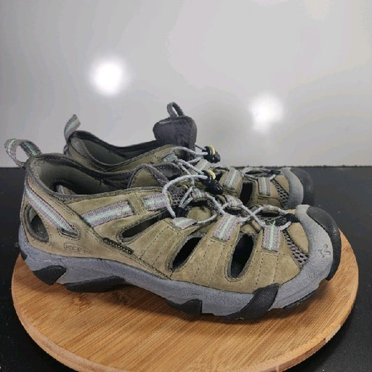 Keen Newport H2 Slip On Sz 10 Womens 009085 Tan Gray Waterproof Hiking Sandal