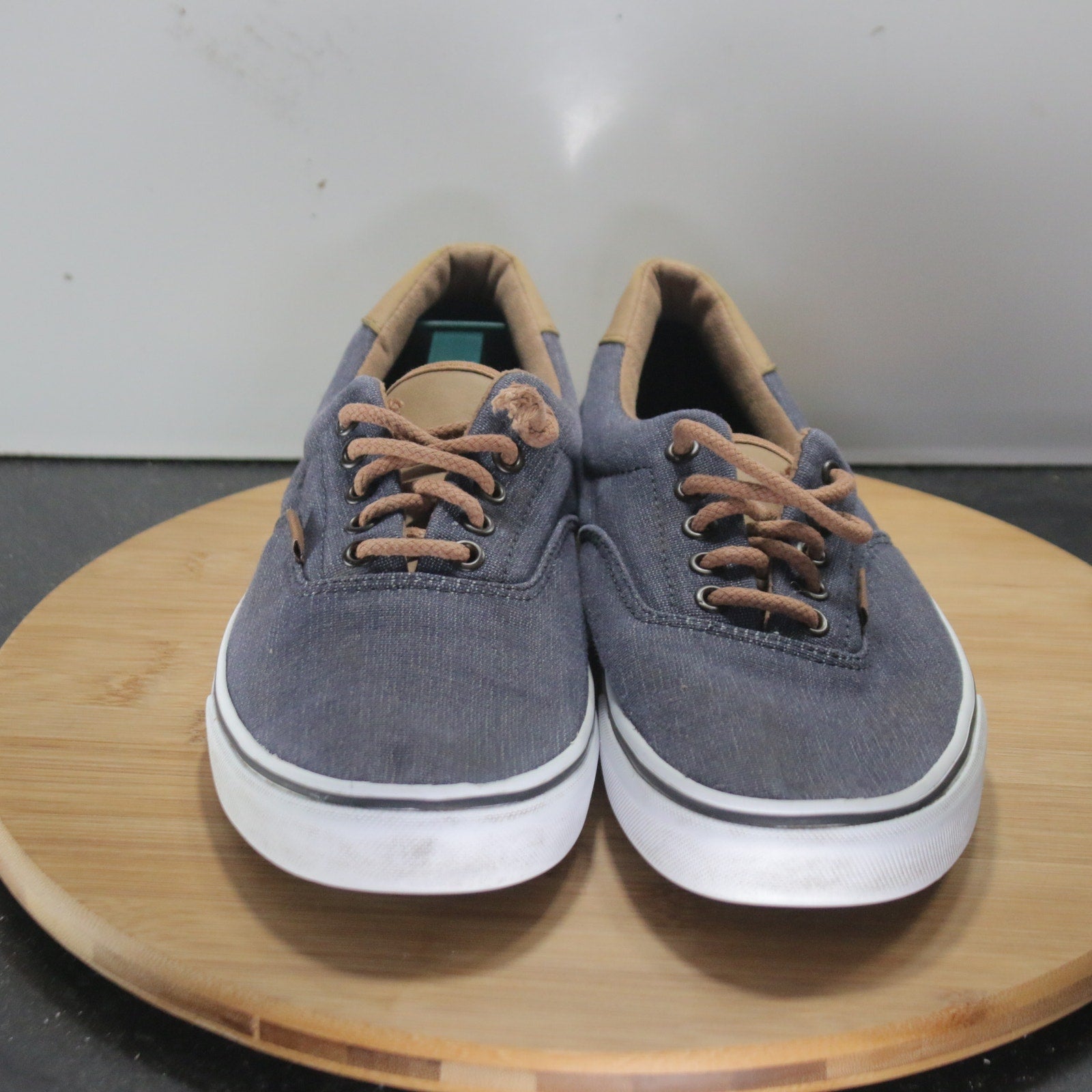 VANS Classic Low Size 8.5 Mens 008693 Blue Brown Skateboarding Sneakers Shoes