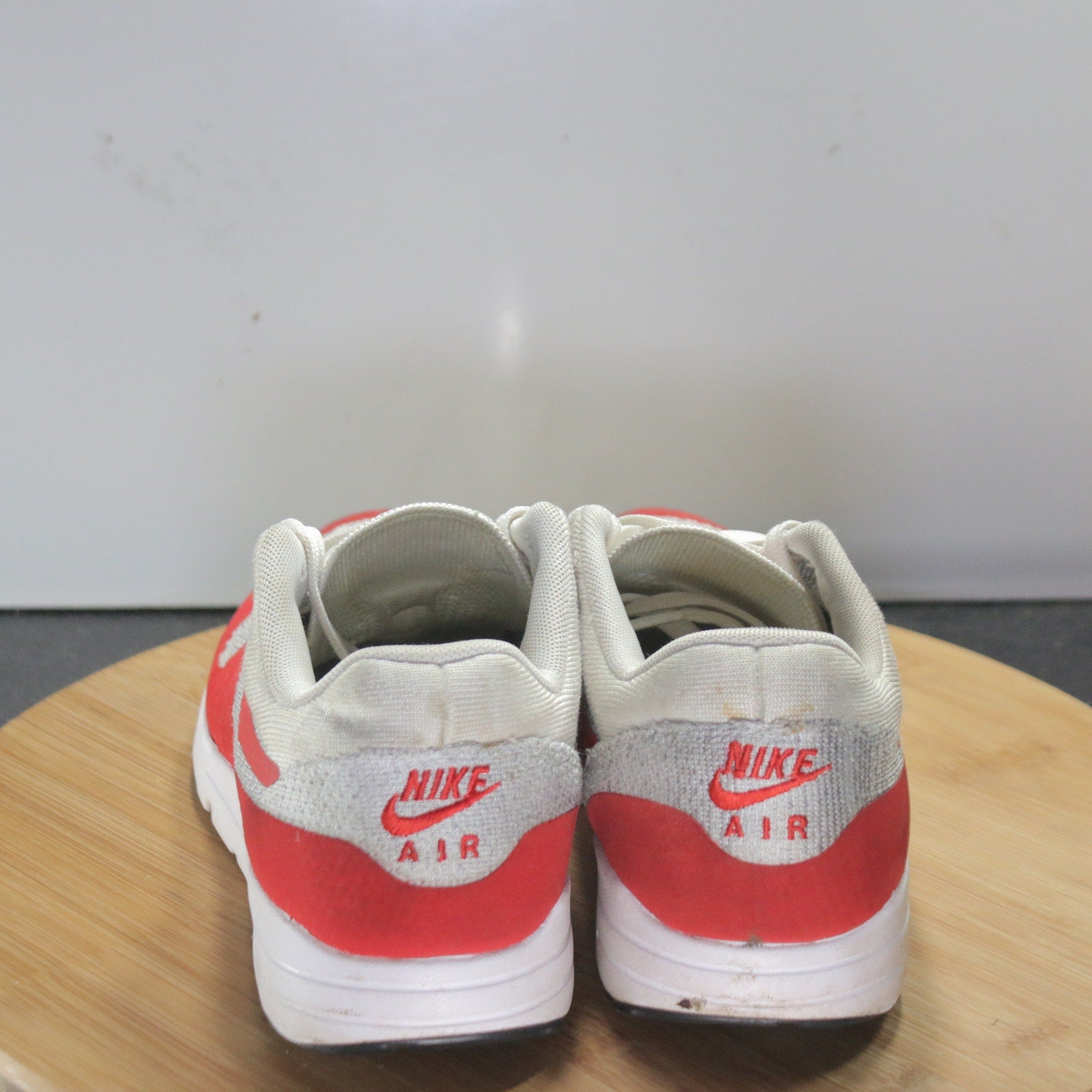 Nike Air Max 1 Ultra Size 6.5 Womens 008459 University Red Gray Running Sneakers