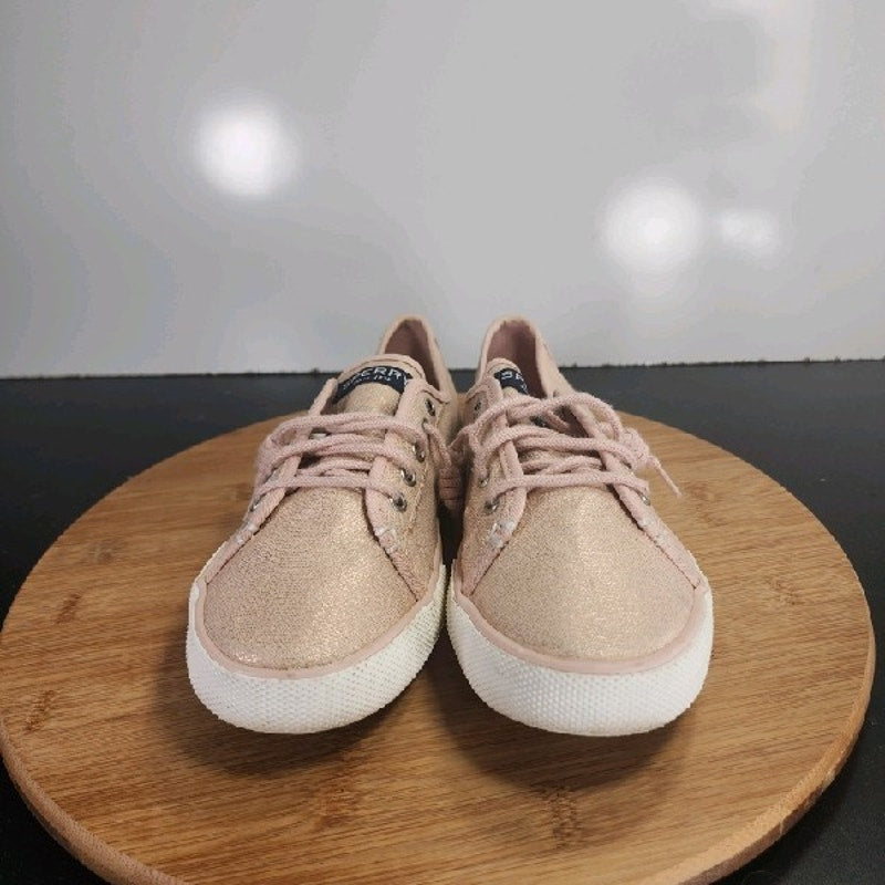 Sperry Top-Sider Low Sz 5 Youth=6.5Womens 009191 Pink Iridescent Casual Sneakers