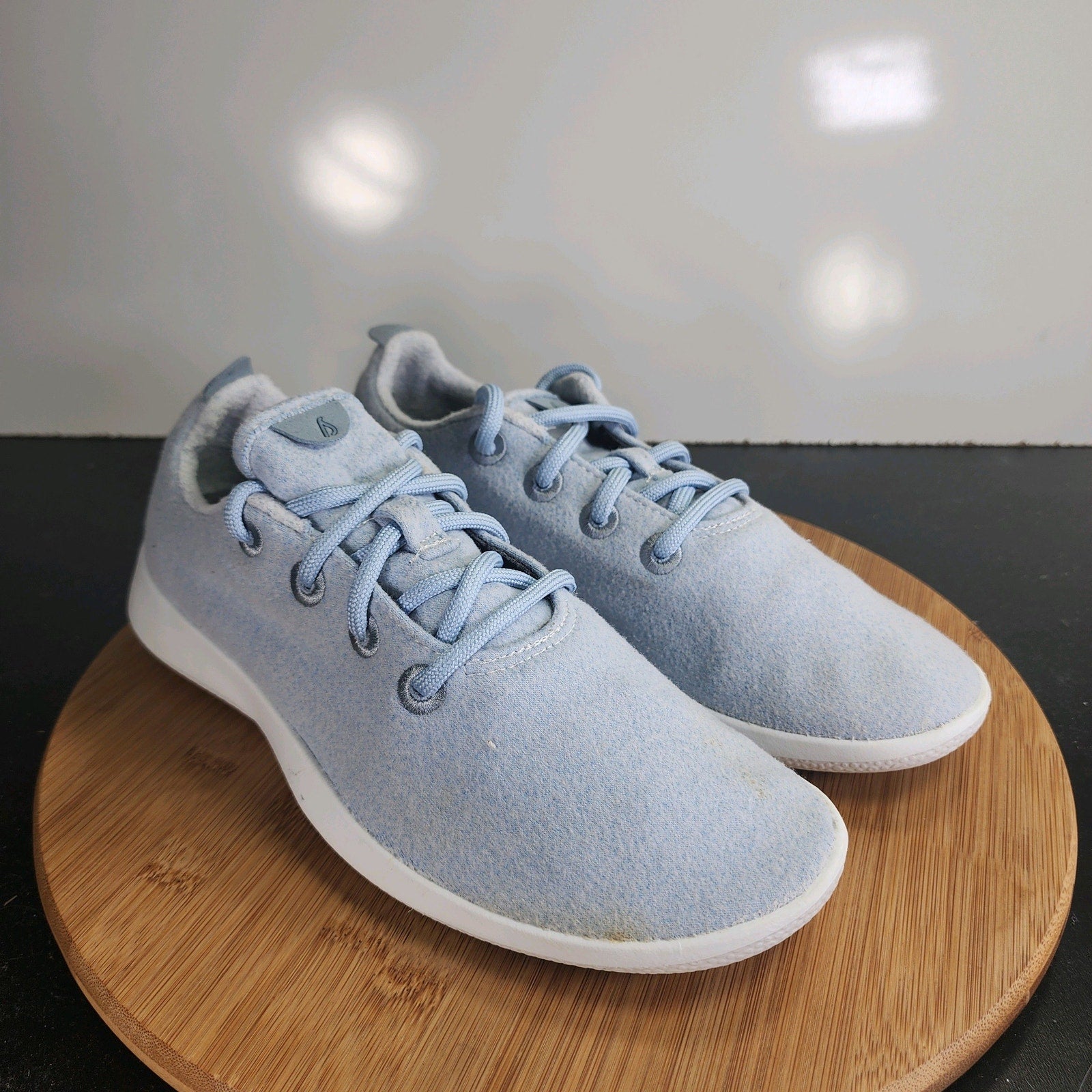 Women's Allbirds Wool Runners Low Sz 9 010066 Blue Knit Casual Sneakers Shoes