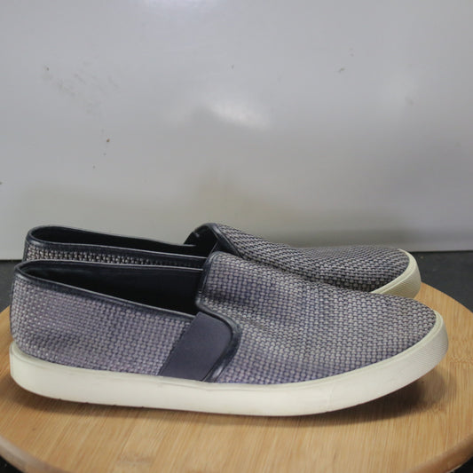 Vince Slip On Size 8 Womens 008295 Blue White Weave Leather Comfort Casual Shoes