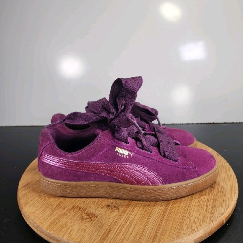 PUMA Suede Classic Sz 6 Youth=7.5Womens 008898 Purple Running Athletic Sneakers