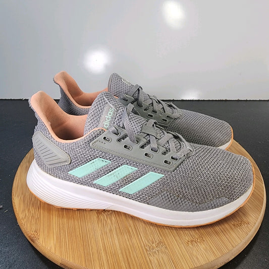 Sz 6 Youth Fit 7.5Women's Adidas Duramo Low 010321 Grey Running Sneakers Shoes