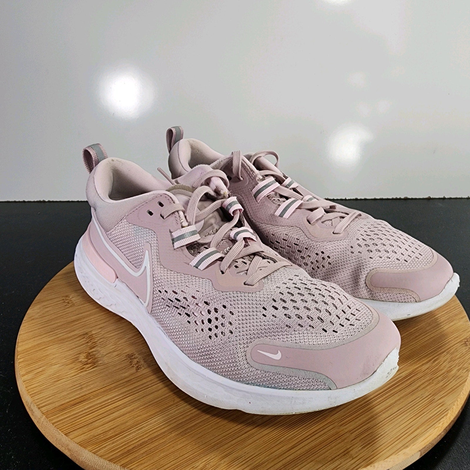 Nike React Miler 2 Low Sz 8.5Womens 009423 Rose Pink Plum Chalk Running Sneakers