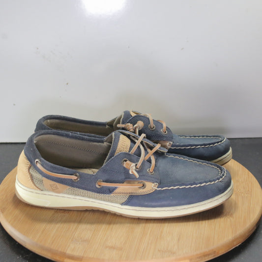 Sperry Top Sider Low Size 9.5 Womens 008341 Navy Bluefish Comfort Boat Shoes