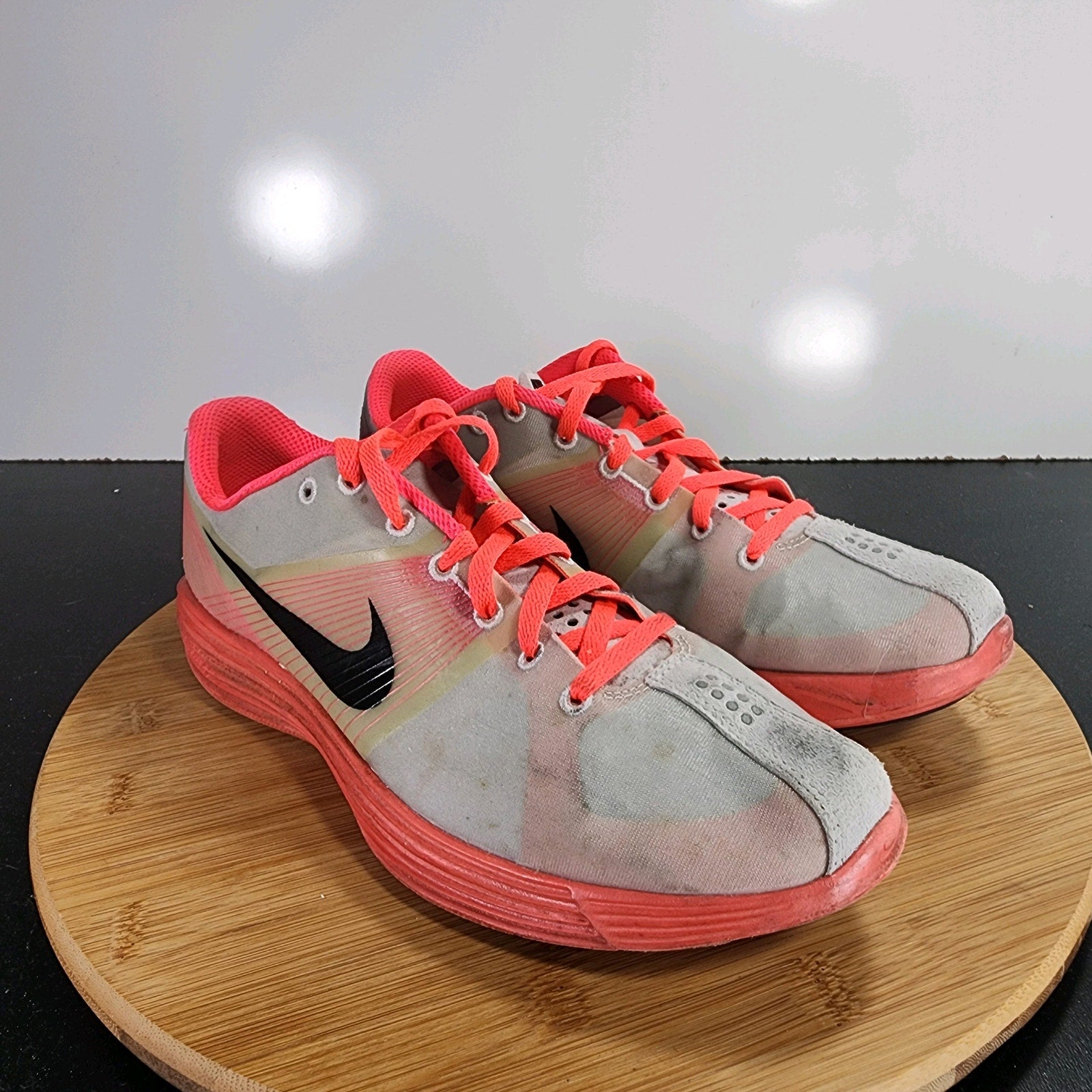 Nike LunaRacer Low Sz 9 Womens 009471 Pink Mesh Running Athletic Sneakers