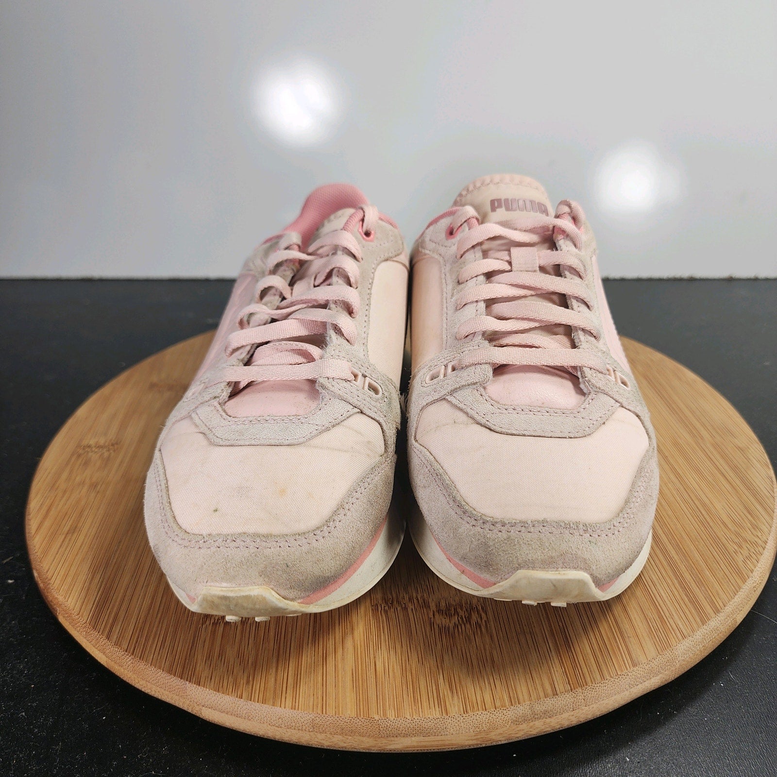 Women's PUMA Mile Rider Sunny Low Sz 6.5 009954 Pink Suede Casual Sneakers Shoes