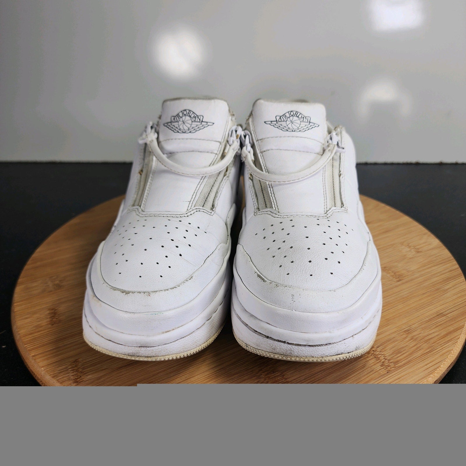 Womens Nike Air Jordan 1 Jester XX Low Sz 7 009913 White Leather Casual Sneakers