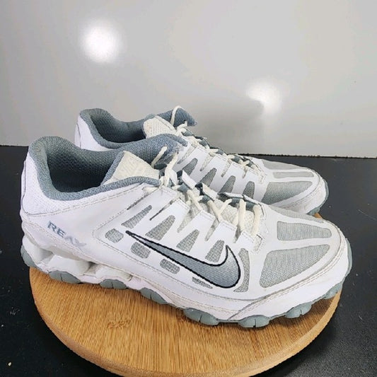 Nike Reax TR 8 Low Sz 13 Mens 008912 Pure White Gray Running Training Sneakers