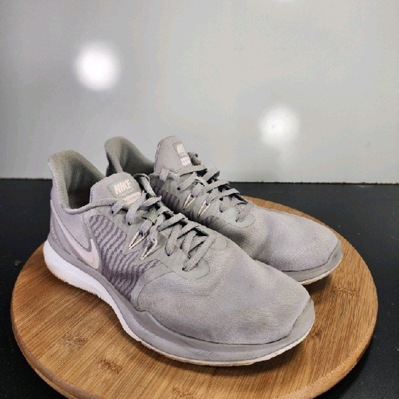 Nike In-Season TR 8 Low Sz 8 Womens 009028 Gray White Running Trainers Sneakers