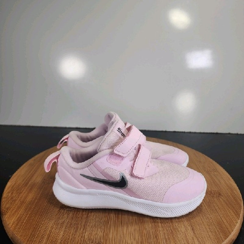 Nike Star Runner 3 Low Sz 10C Toddler 008954 Pink Black Running Sneakers Shoes