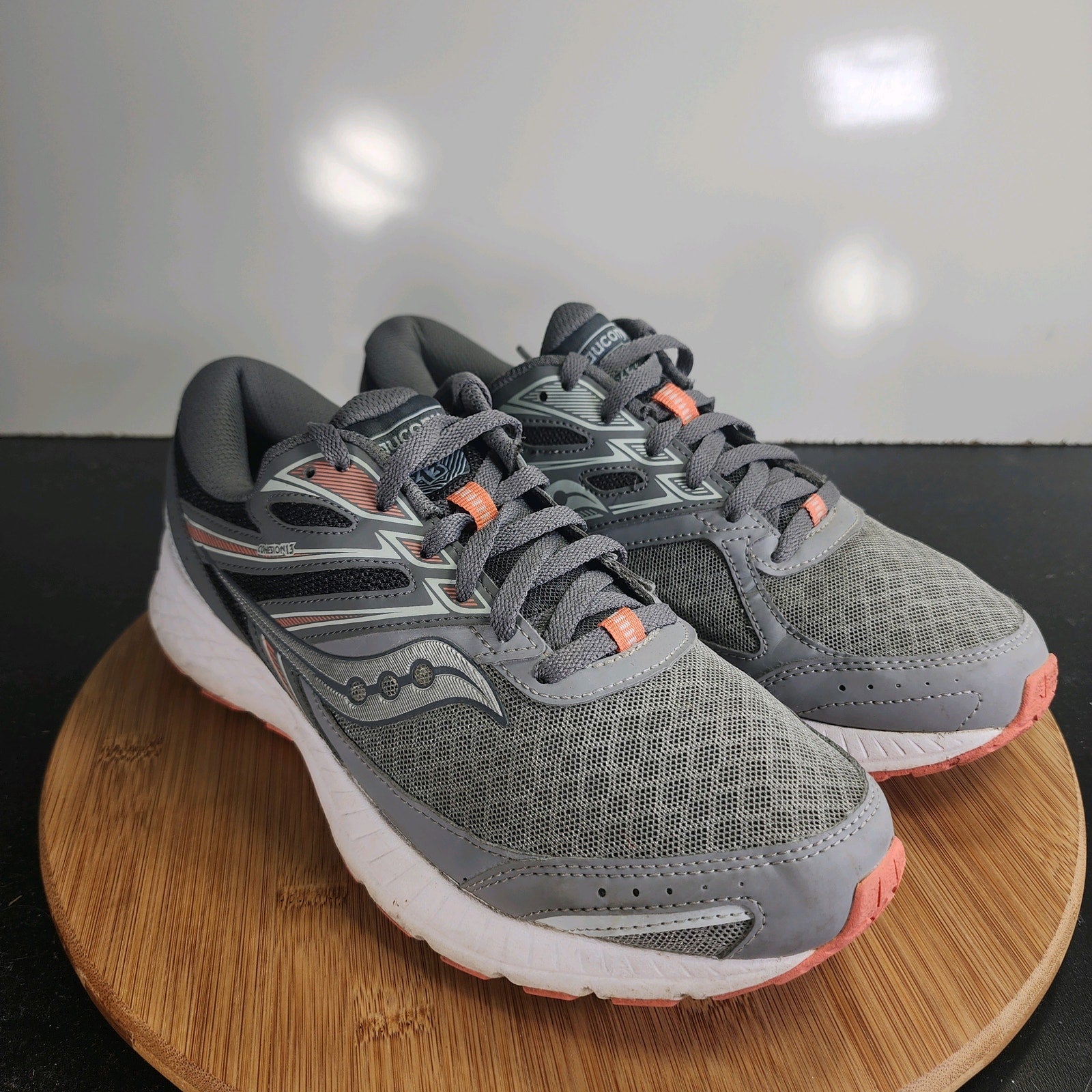 Women's Saucony Cohesion 13 Low Sz 10 010065 Gray Running Casual Sneakers Shoes