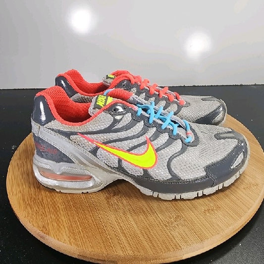 Nike Air Max Torch 4 Sz 4.5 Youth=5.5Womens 009116 Gray Orange Athletic Sneakers