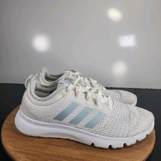 adidas Fluidup Cloudfoam Low Sz 9 Womens 008977 White Running Athletic Sneakers