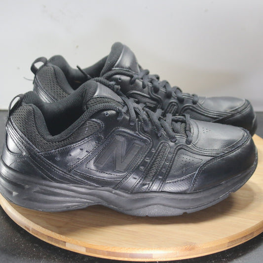 New Balance 409 Low Sz 8.5 Mens 008790 Triple Black Running Trainers Sneakers