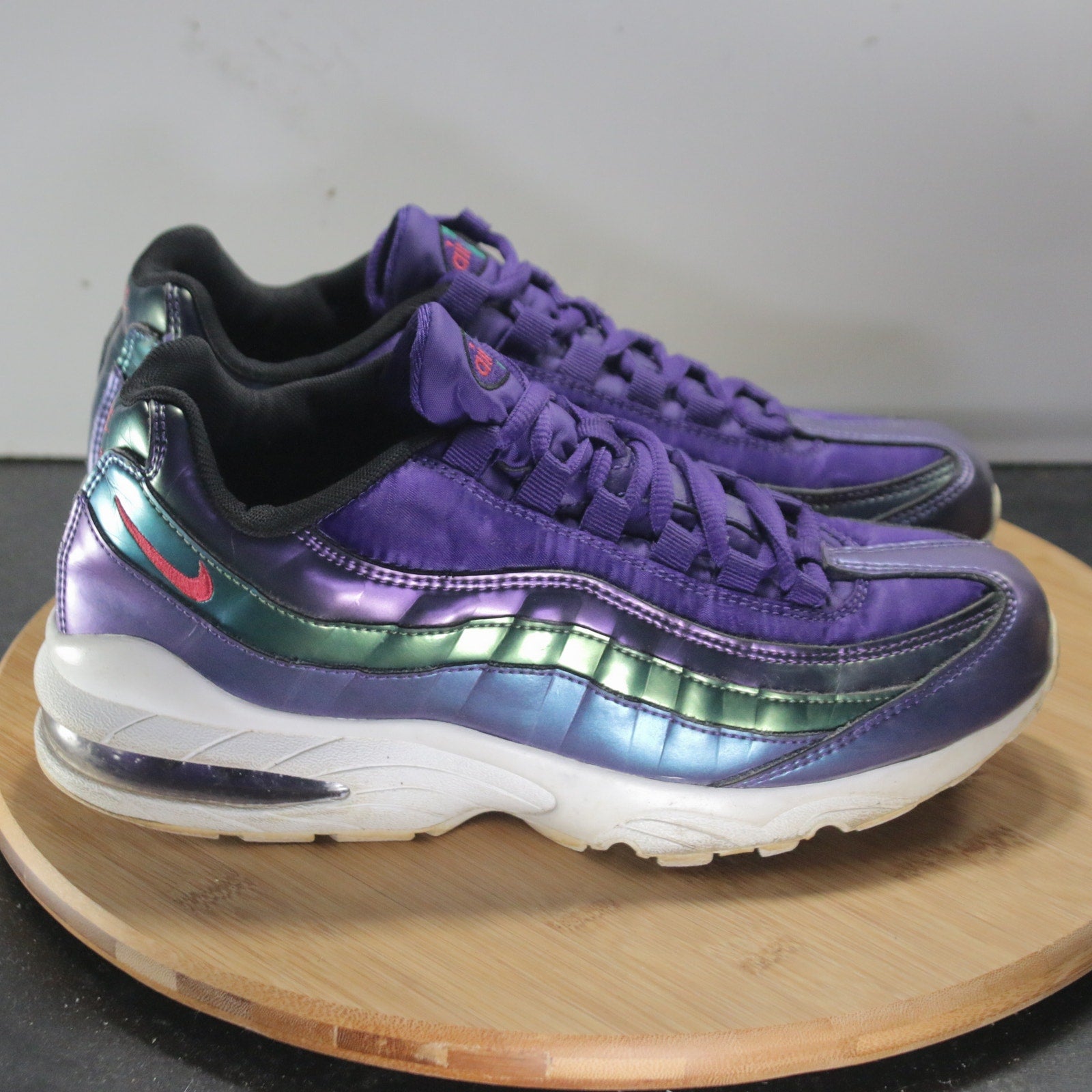 Nike Air Max 95 Low Sz 7 Youth=8.5Womens 008796 Purple Blue Athletic Sneakers