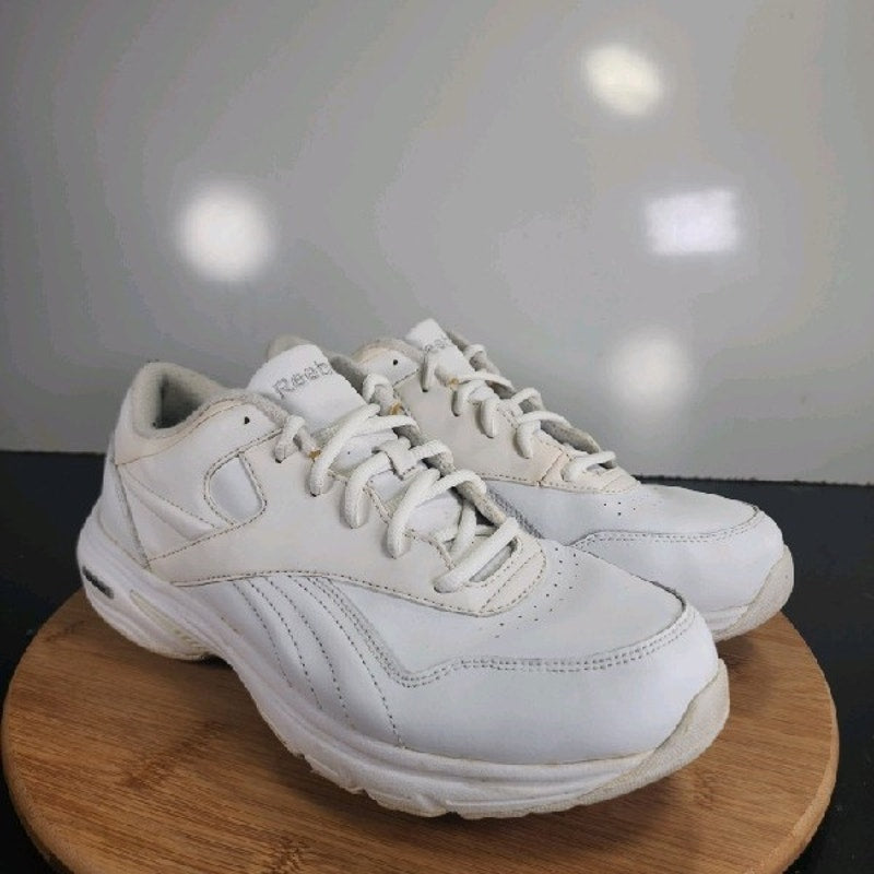 Reebok DMX Max Classic Low Sz 9.5 Womens 008979 Triple White Athletic Sneakers