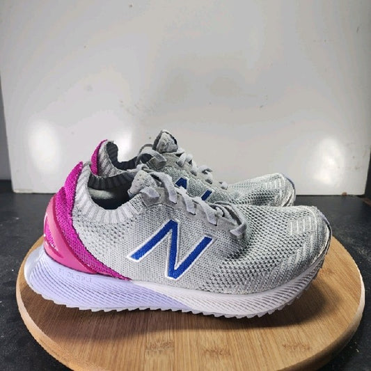 New Balance FuelCell Echo Low Sz 7.5 Womens 008879 Gray Purple Running Sneakers