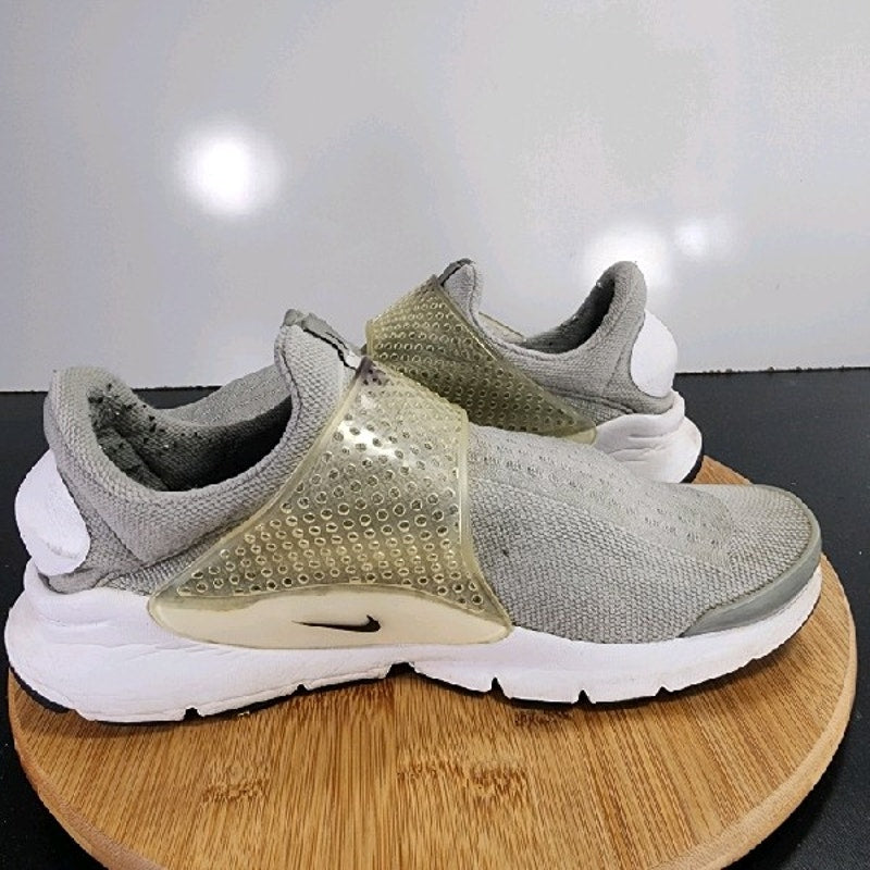 Nike Sock Dart Low Sz 9 Mens 009278 Gray White Running Training Sneakers Shoes