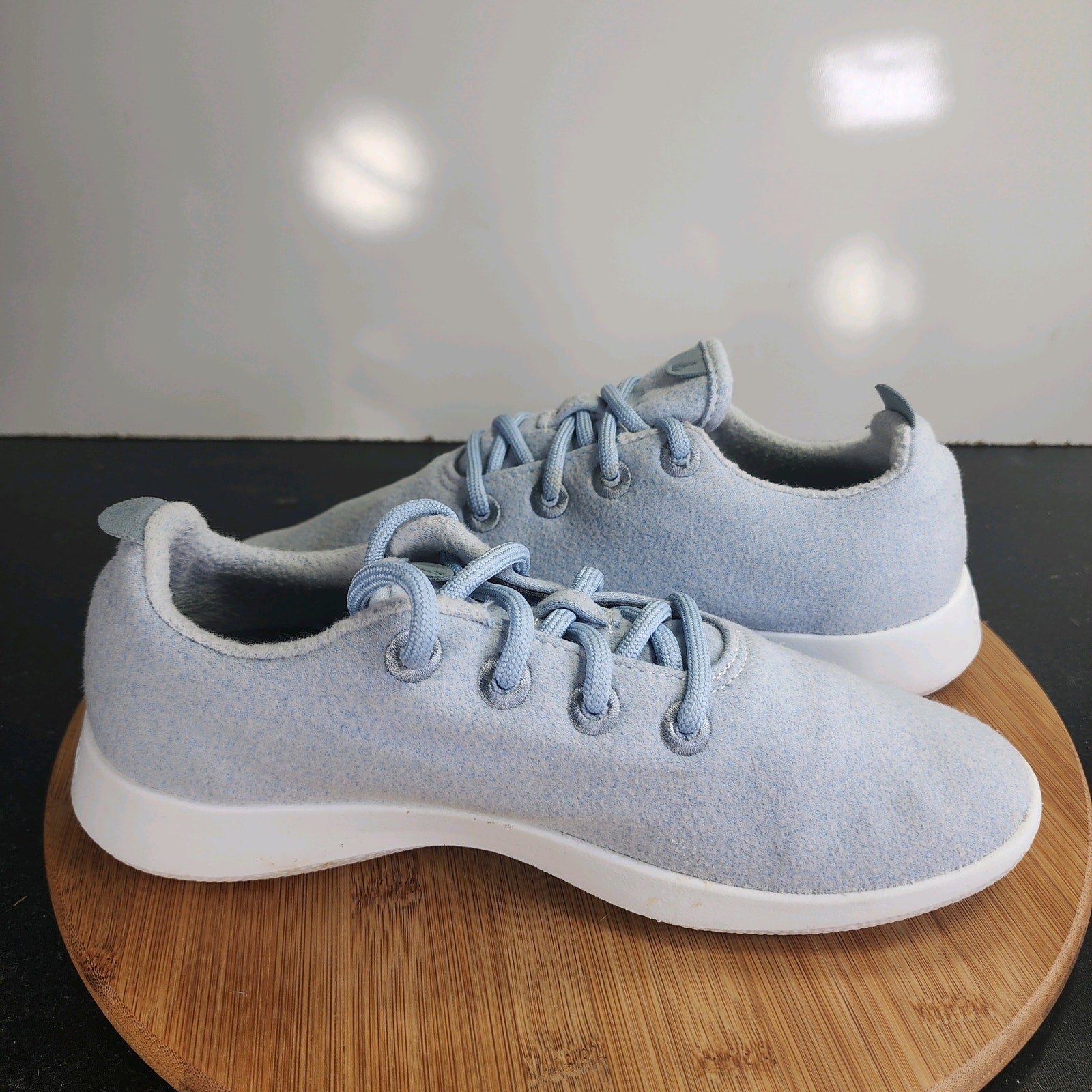 Women's Allbirds Wool Runners Low Sz 9 010066 Blue Knit Casual Sneakers Shoes