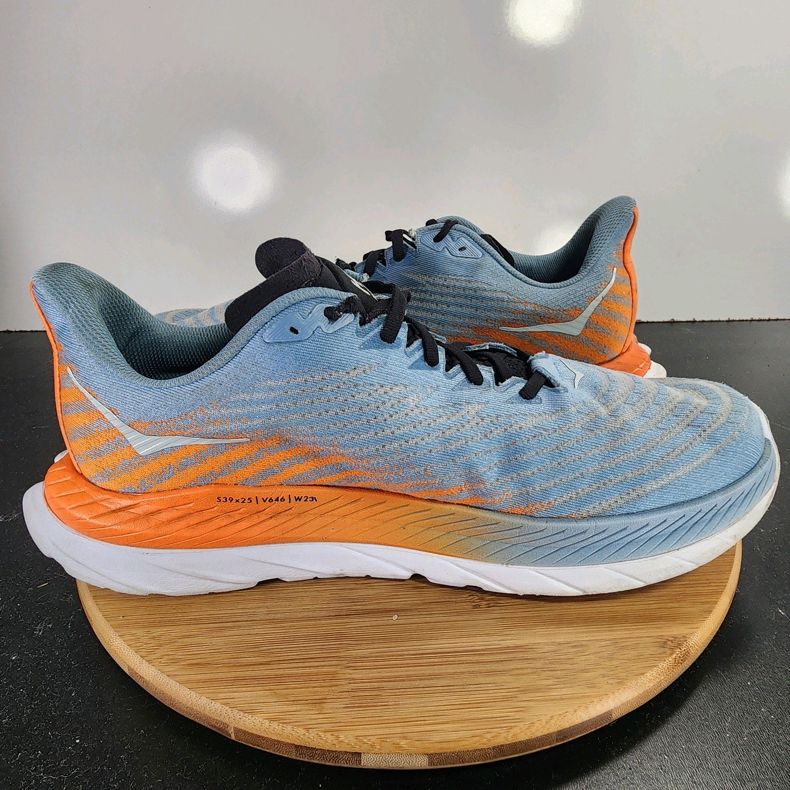 Hoka One One Mach 5 Sz 11.5 Mens 009533 Blue Mesh Running Athletic Sneakers