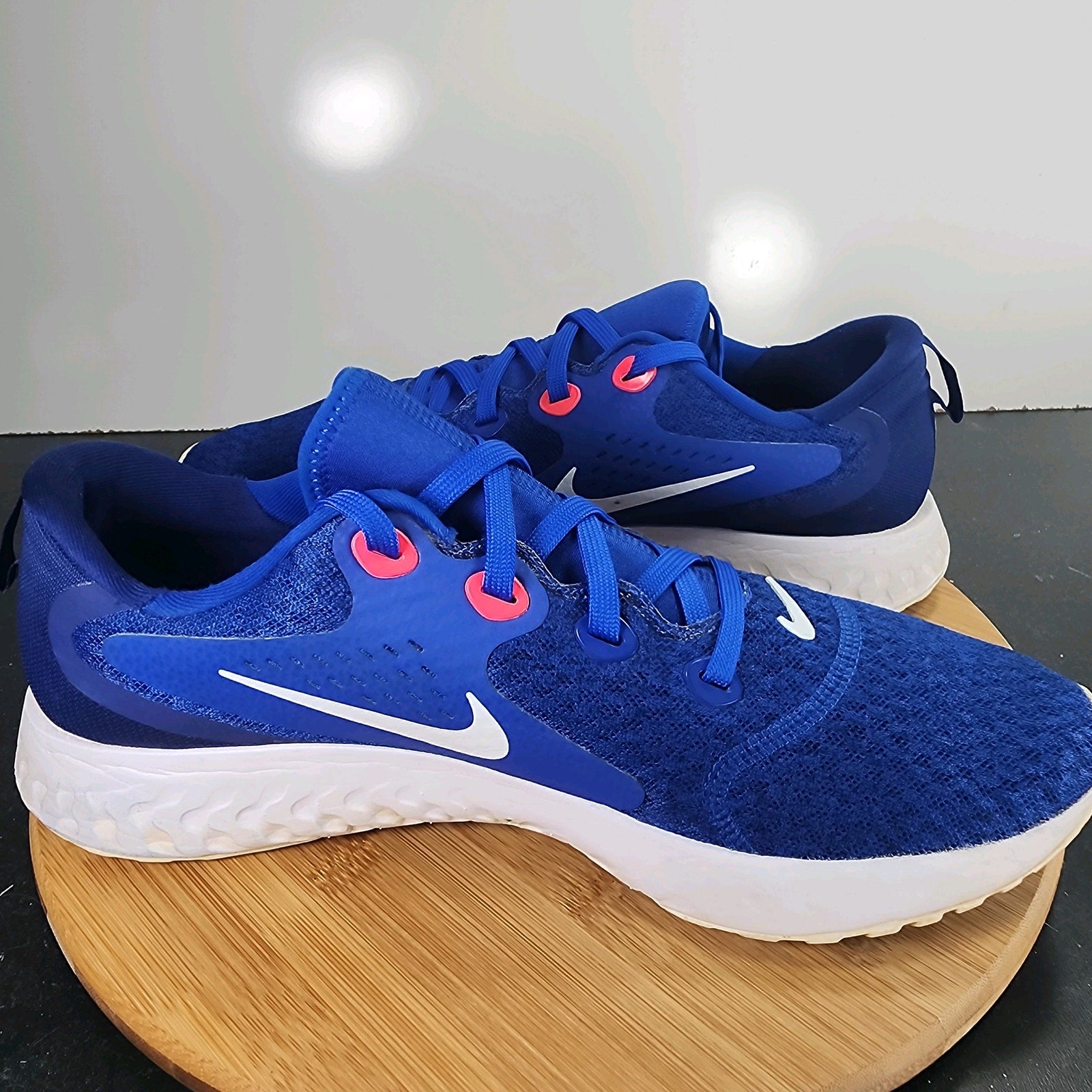 Men's Nike Legend React Low Sz 11.5 010074 Blue Mesh Running Training Sneakers