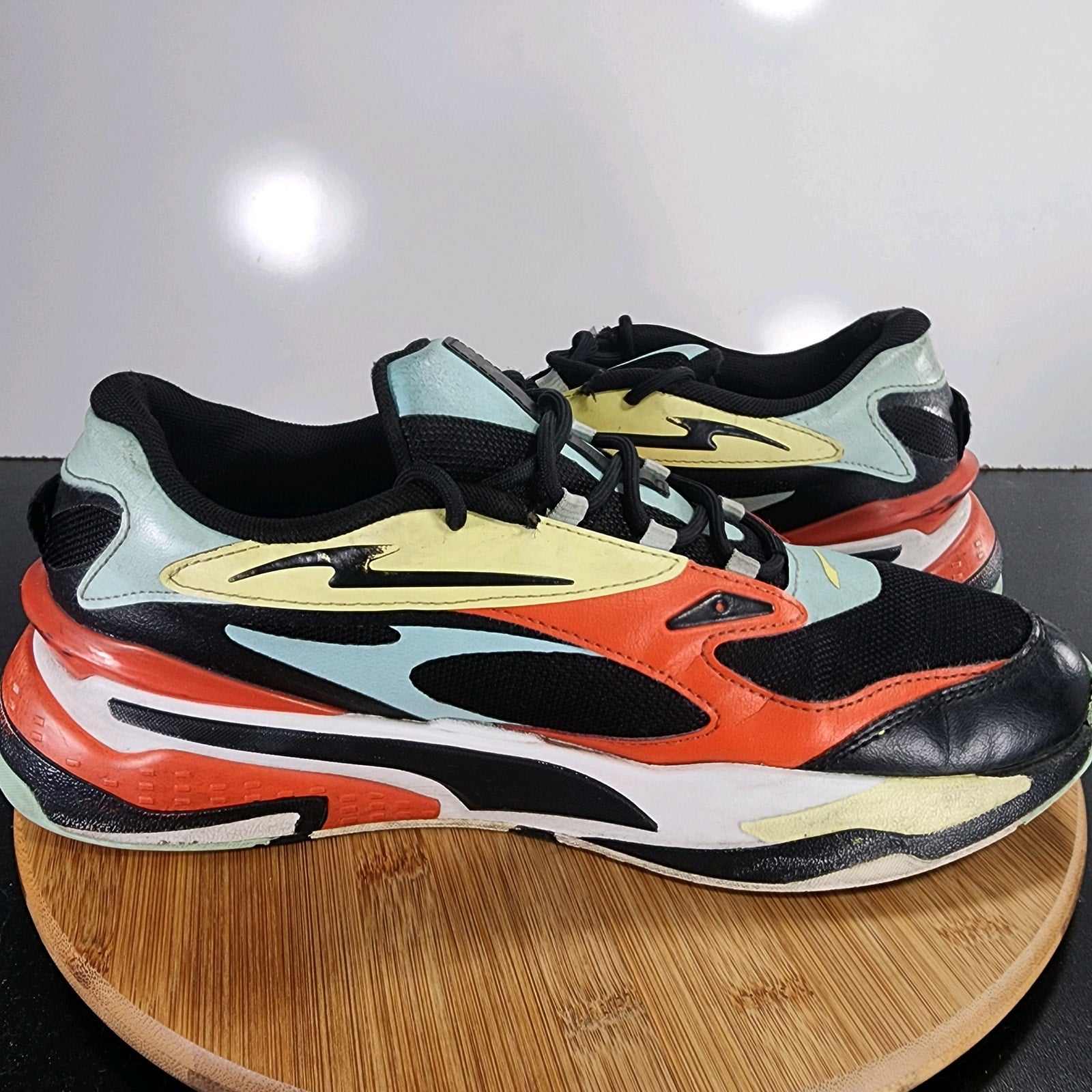 PUMA RS-Fast Franchise Low Sz 10.5 Mens 009412 Black Red Blue Running Sneakers