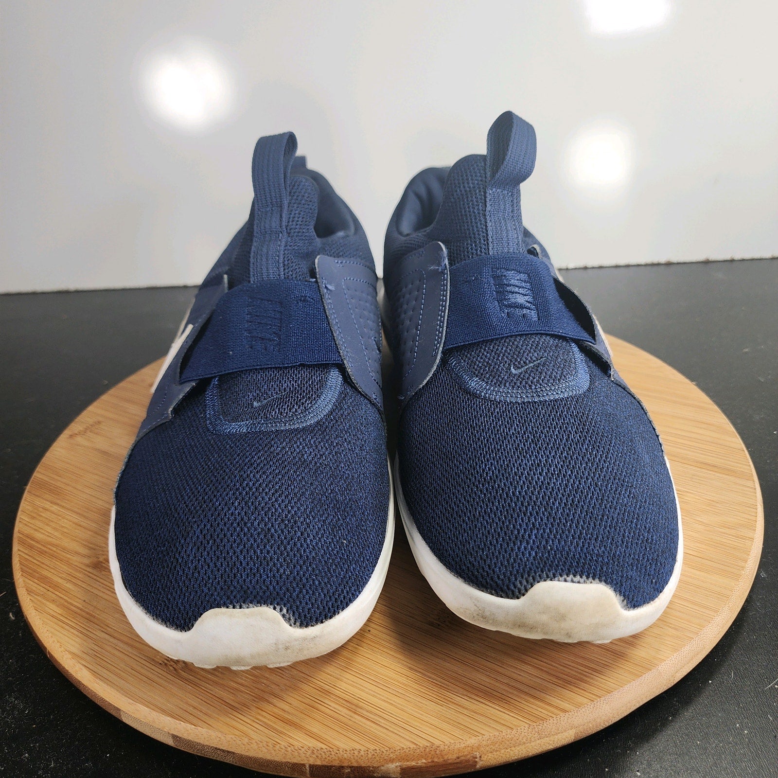 Men's Nike AD Comfort Slip-On Sz 11 009828 Blue Mesh Running Casual Sneakers