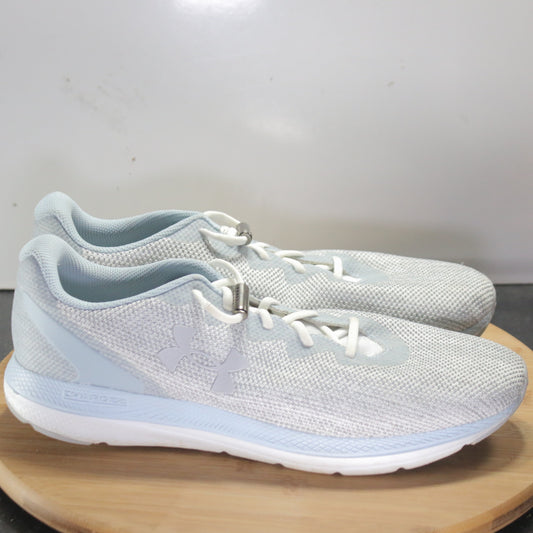 Under Armour Charged Low Size 11 Womens 008580 Gray Light Blue Running Sneakers