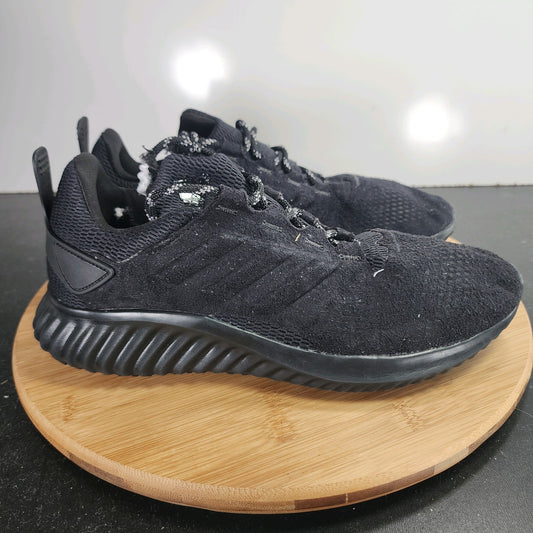 Women's adidas Bounce Sz 8.5 009927 Triple Black Mesh Running Athletic Sneakers