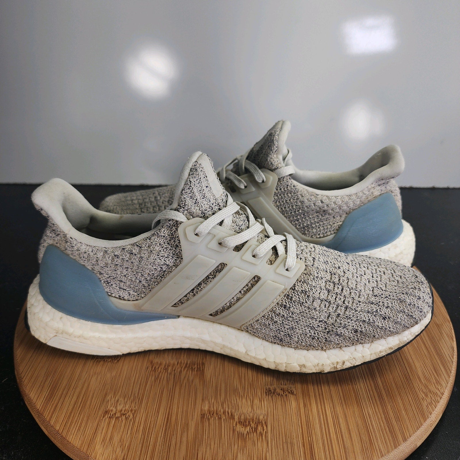 Women's Adidas Ultraboost Low Sz 9 010060 Gray Knit Running Training Sneakers