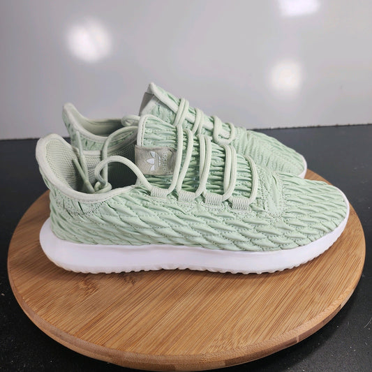 Womens adidas Tubular Shadow Sz 7.5 009821 Green Leather Caual Sneakers Shoes