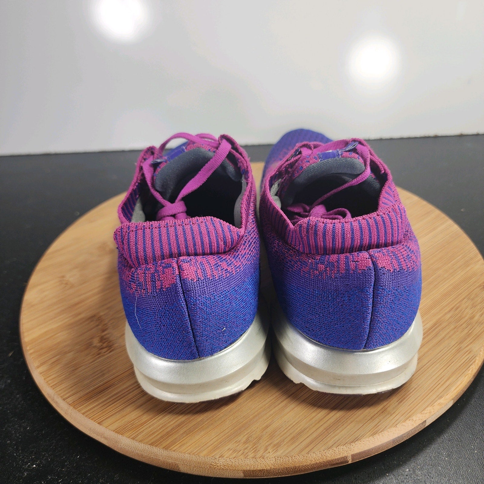 Brooks Levitate Low Sz 8.5 Womens 009692 Purple Knit Road Running Sneakers Shoes