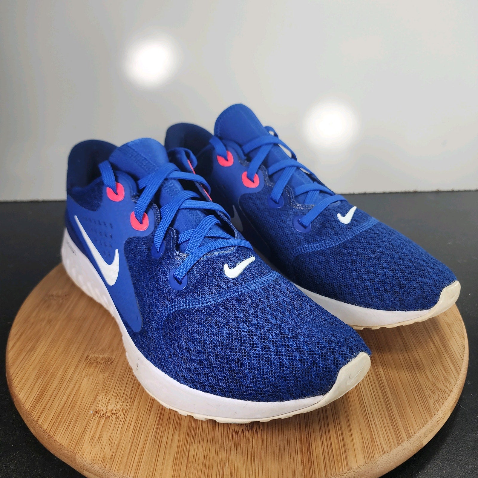 Men's Nike Legend React Low Sz 11.5 010074 Blue Mesh Running Training Sneakers