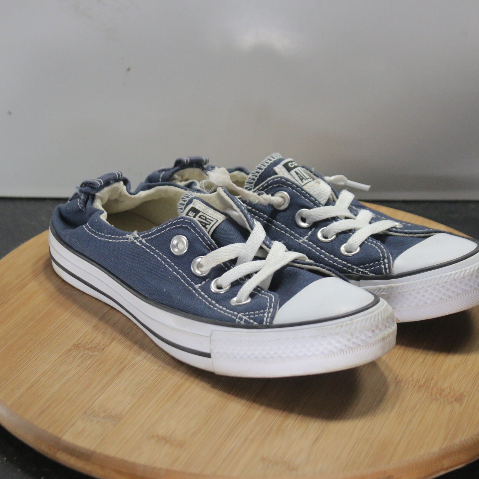 Converse Chuck Taylor All Star Low Sz 7 Womens 008779 Blue White Casual Sneakers