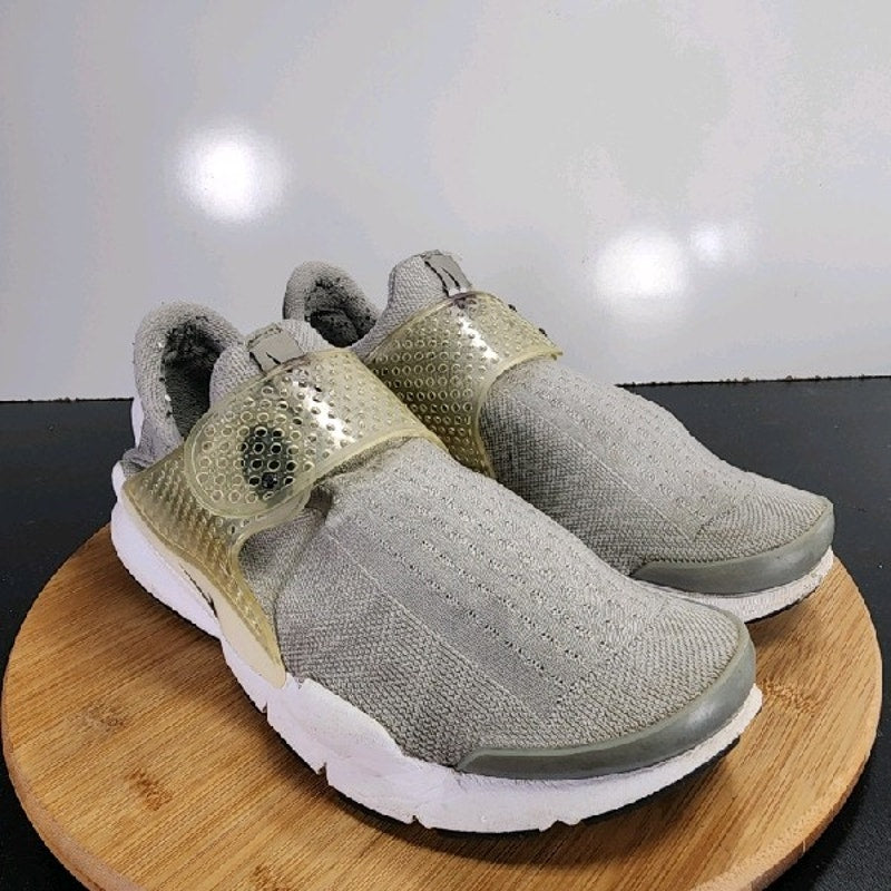 Nike Sock Dart Low Sz 9 Mens 009278 Gray White Running Training Sneakers Shoes