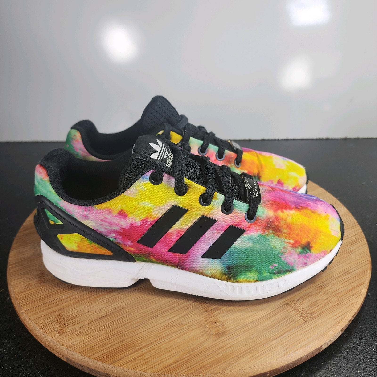 Sz 5Youth Fit 6.5Womens Adidas ZX Flux Torsion 009880 Pink Mesh Running Sneakers