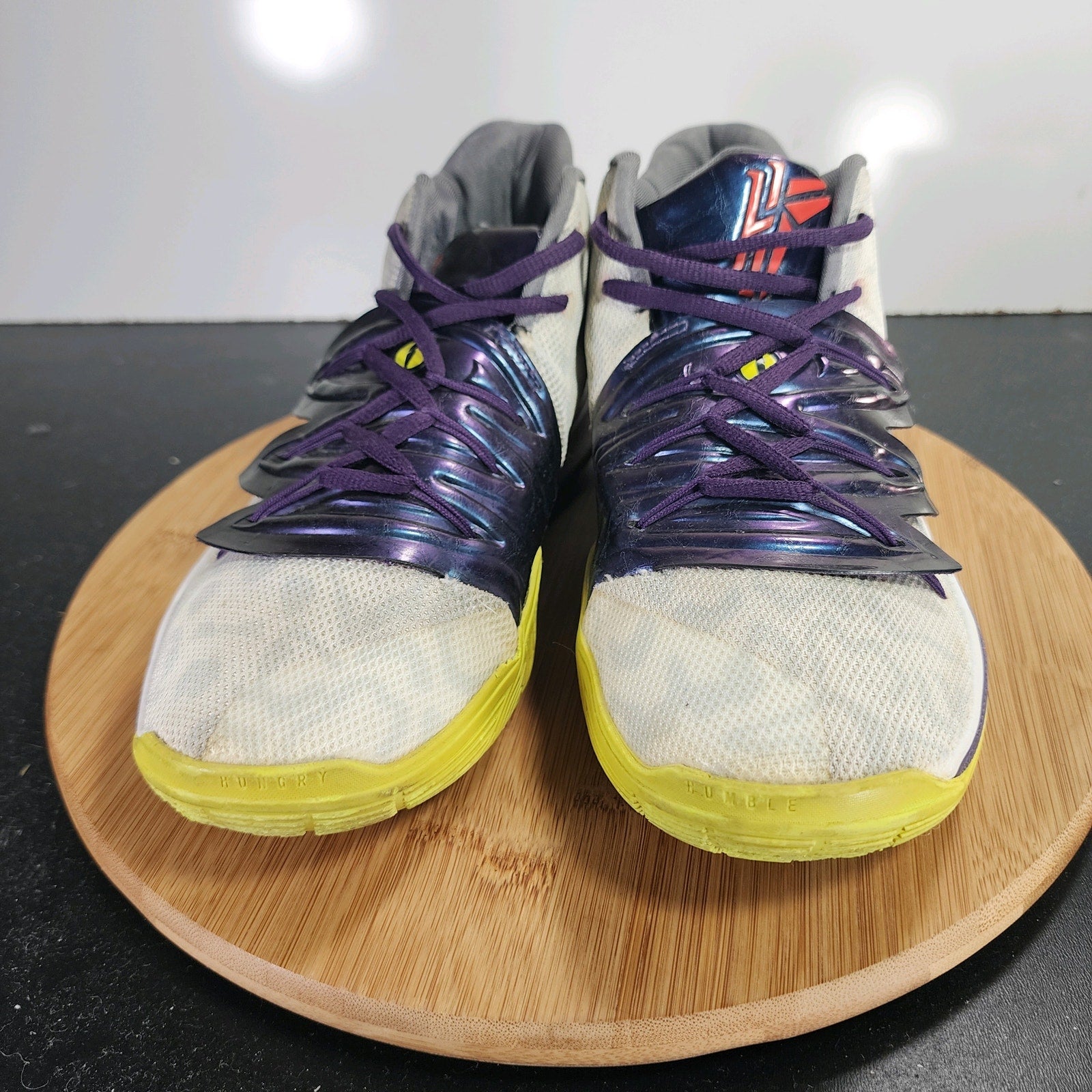 Nike Kyrie 5 Mid Sz 7 Youth=8.5Womens 009724 Gray Basketball Sneakers Shoes