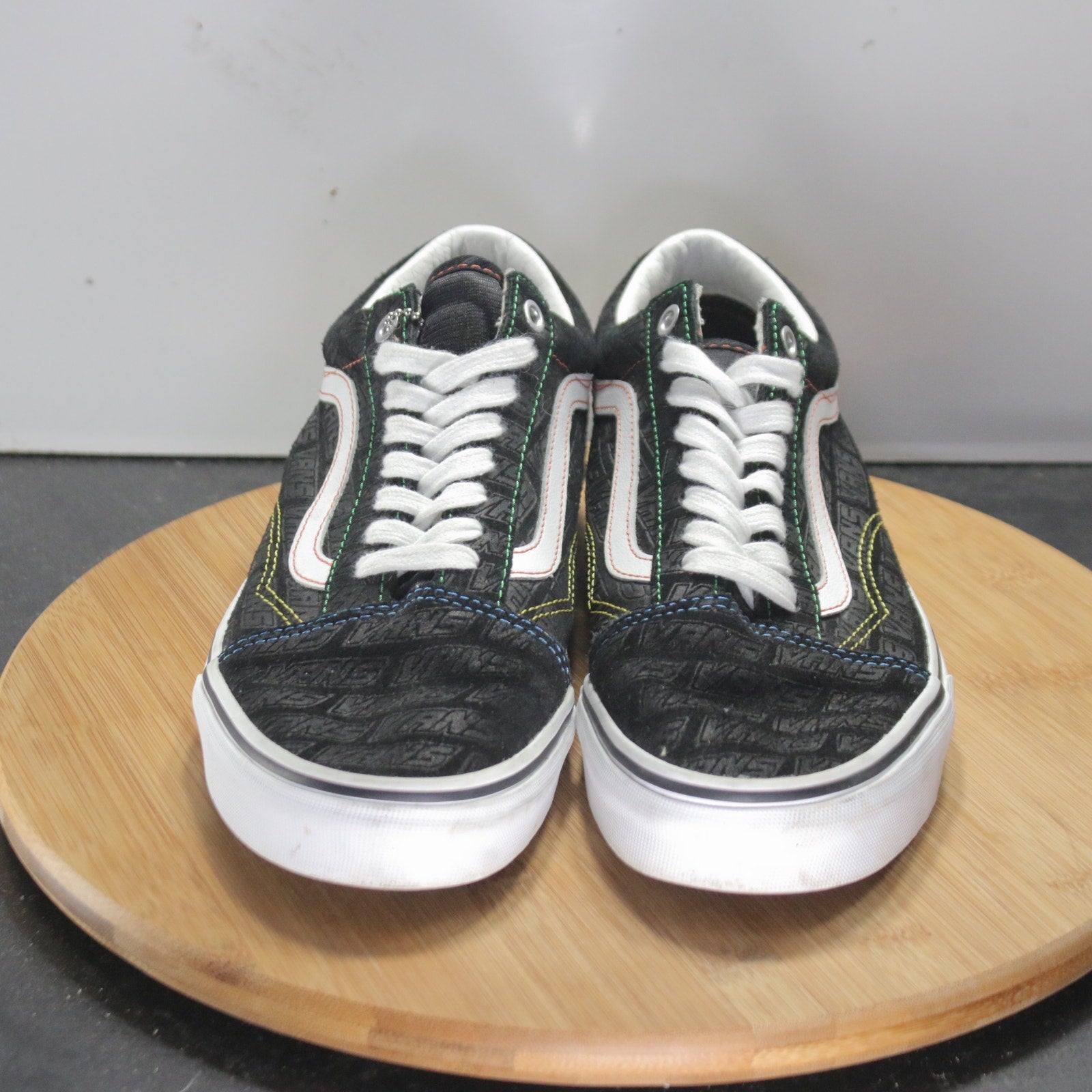 VANS Old Skool Low Size Sz 9.5 Womens 008756 Black White Skateboarding Sneakers