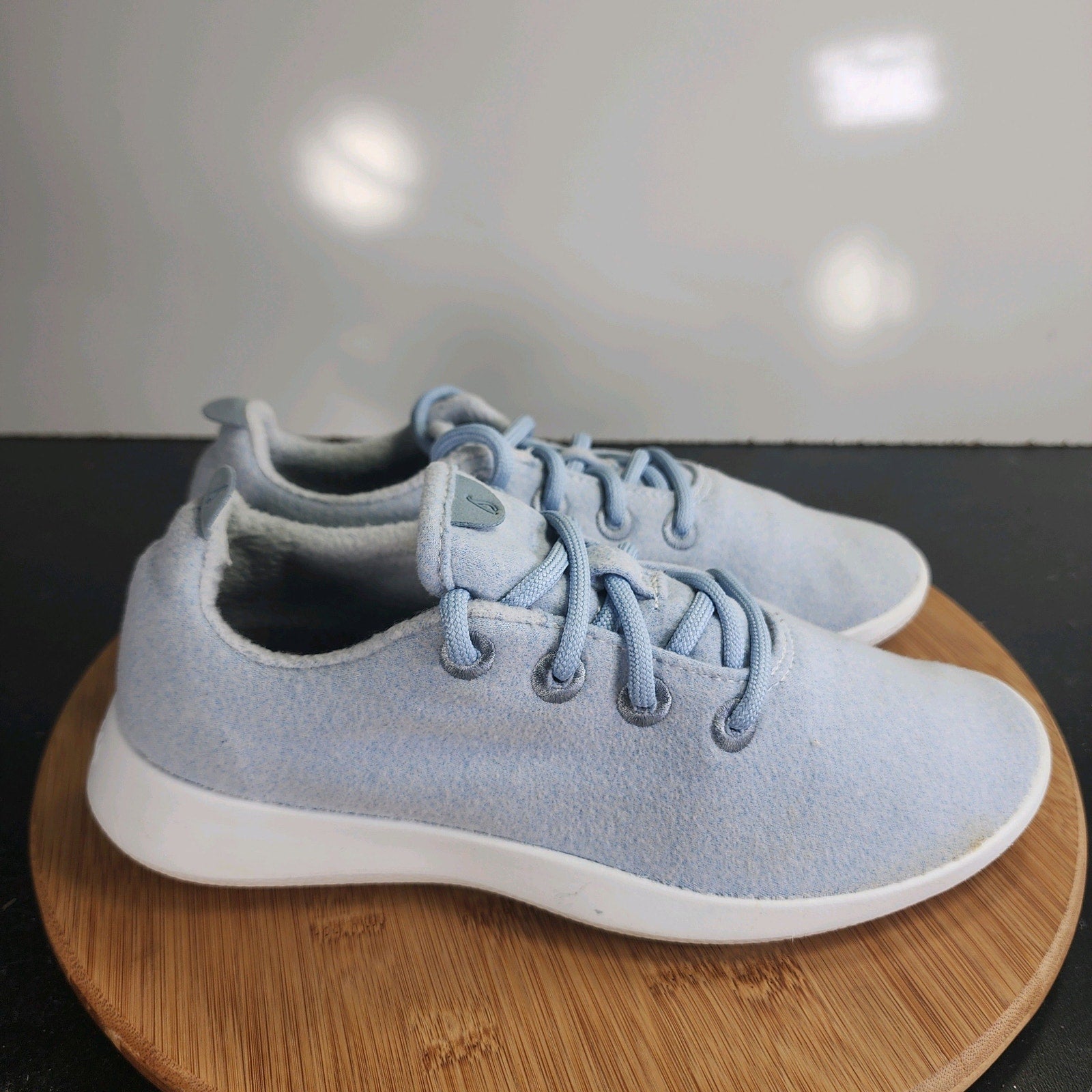 Women's Allbirds Wool Runners Low Sz 9 010066 Blue Knit Casual Sneakers Shoes