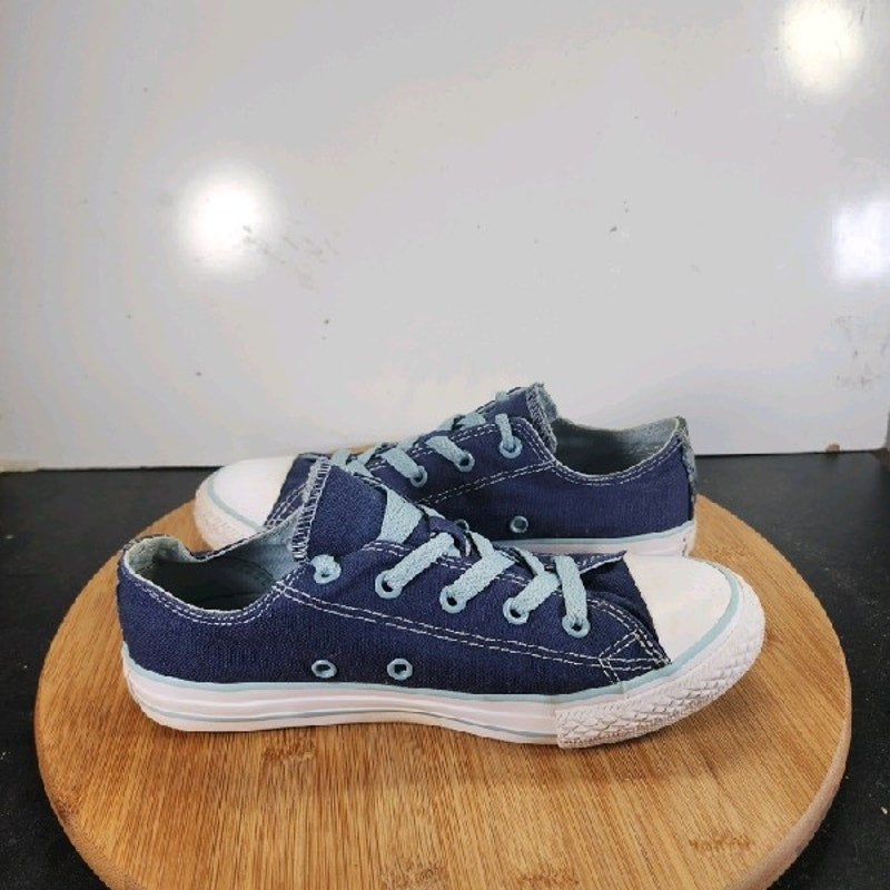 Converse Chuck Taylor All Star Sz 3 Big Kids 008830 Blue White Casual Sneakers