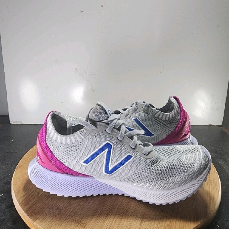 New Balance FuelCell Echo Low Sz 7.5 Womens 008879 Gray Purple Running Sneakers