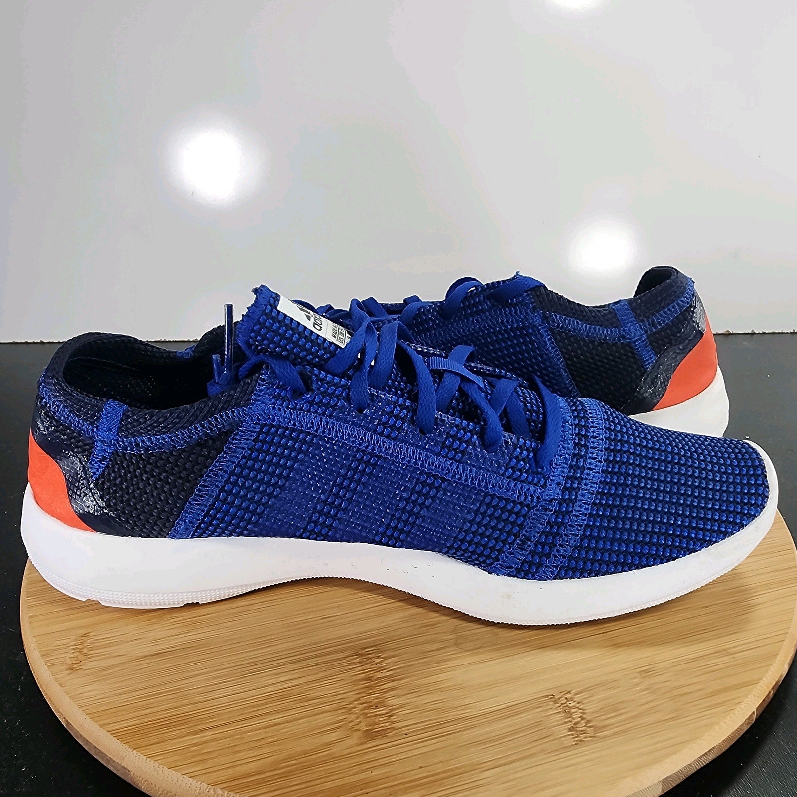 adidas Element Natural Sz 10.5 Mens 009515 Blue Knit Running Training Sneakers